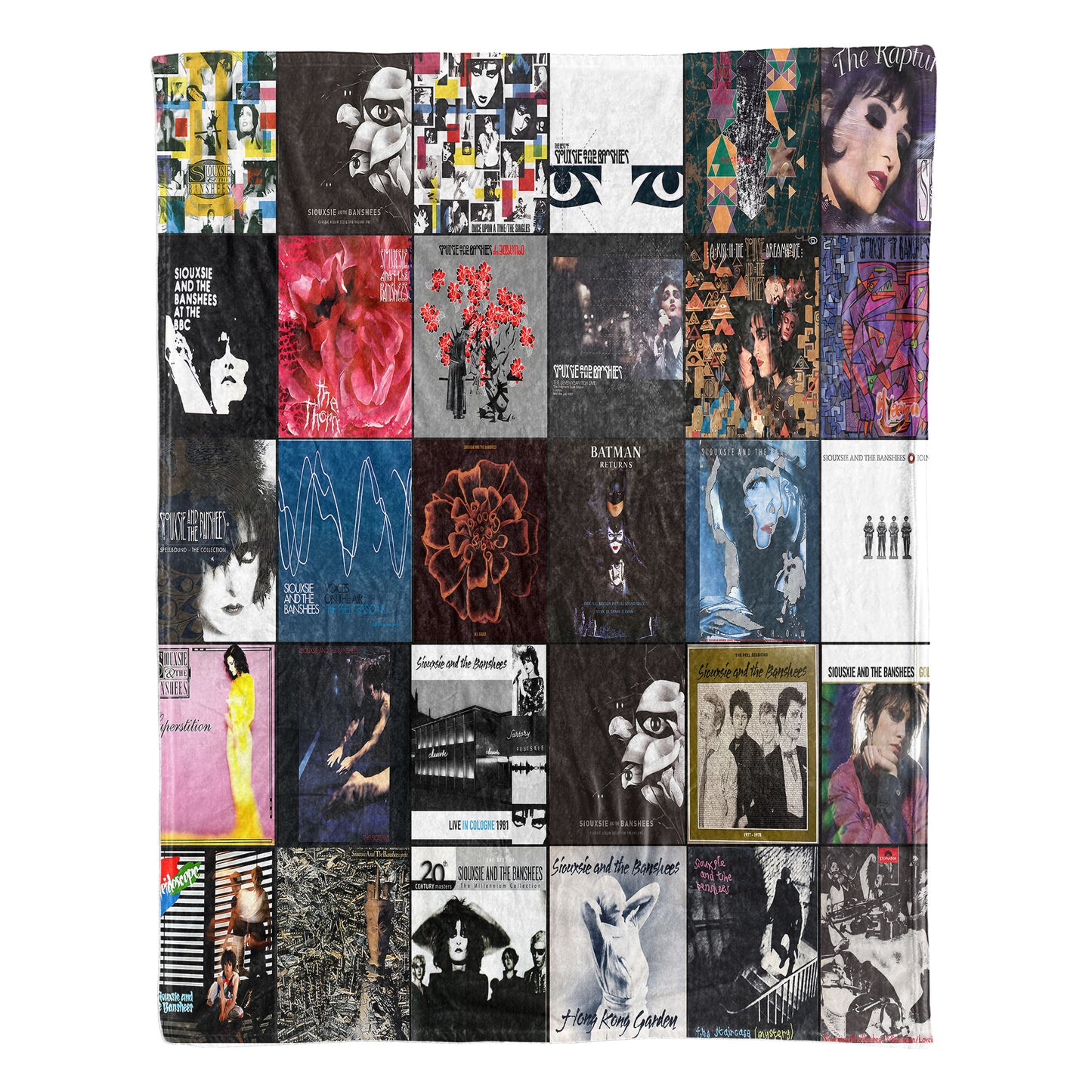 Siouxsie & The Banshees Sherpa Blanket – A Gothic Post-Punk Legacy in Every Stitch