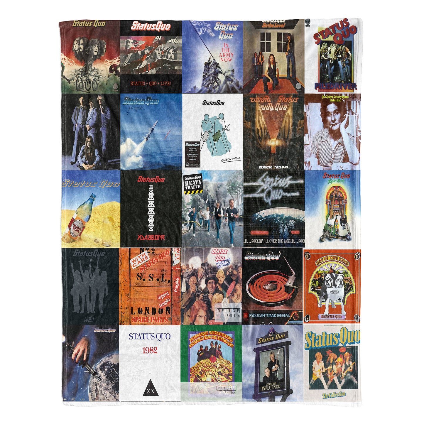 Status Quo Sherpa Blanket – A Rock ’n’ Roll Tribute for Lifelong Fans