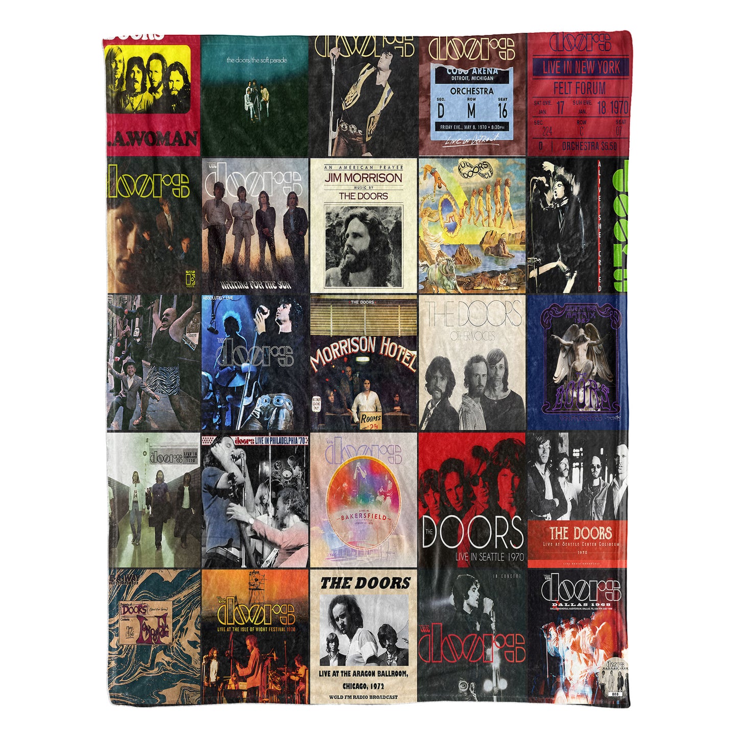 The Doors Sherpa Blanket – A Psychedelic Rock Tribute for True Fans