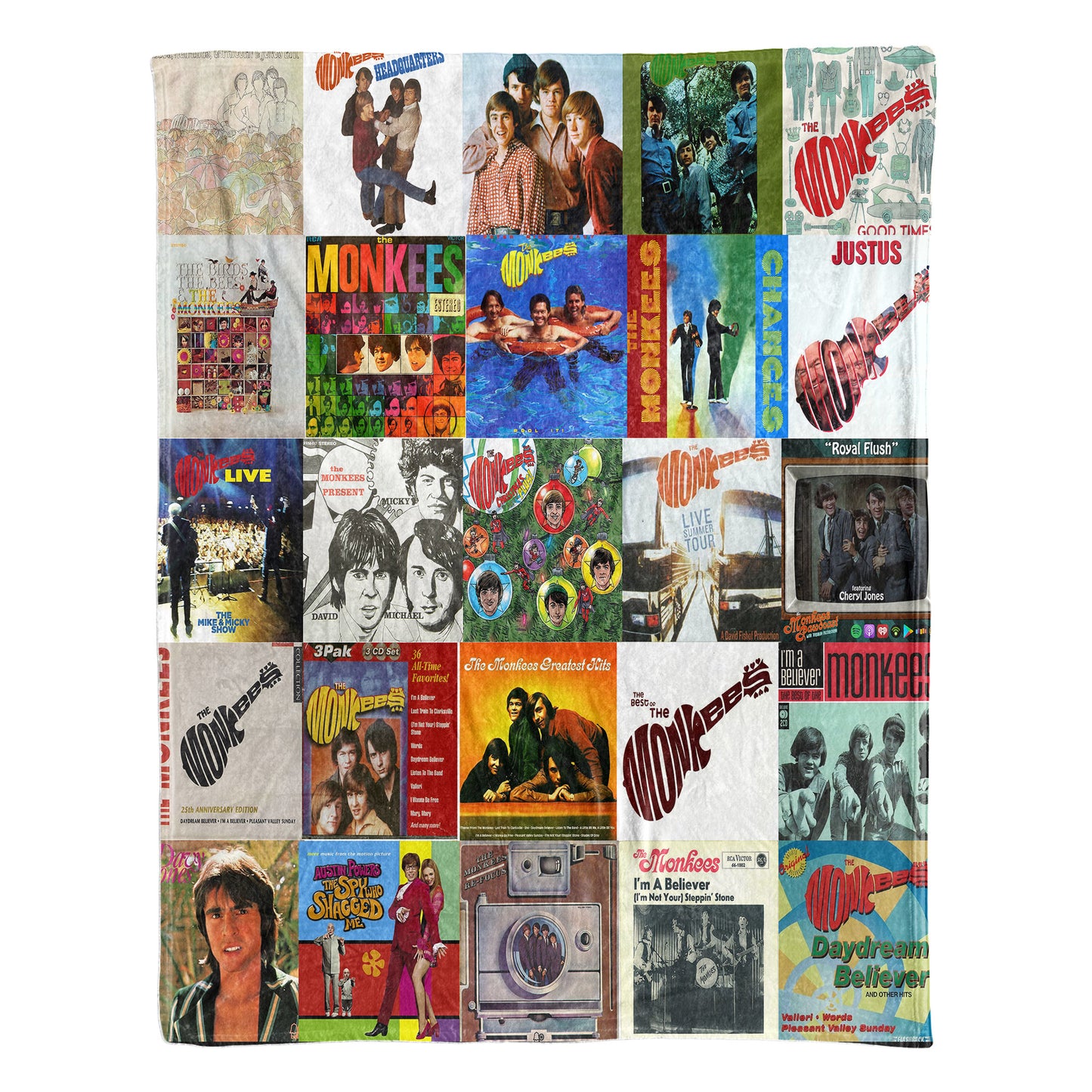 The Monkees Sherpa Blanket – Retro Pop Warmth Wrapped in Iconic Album Art