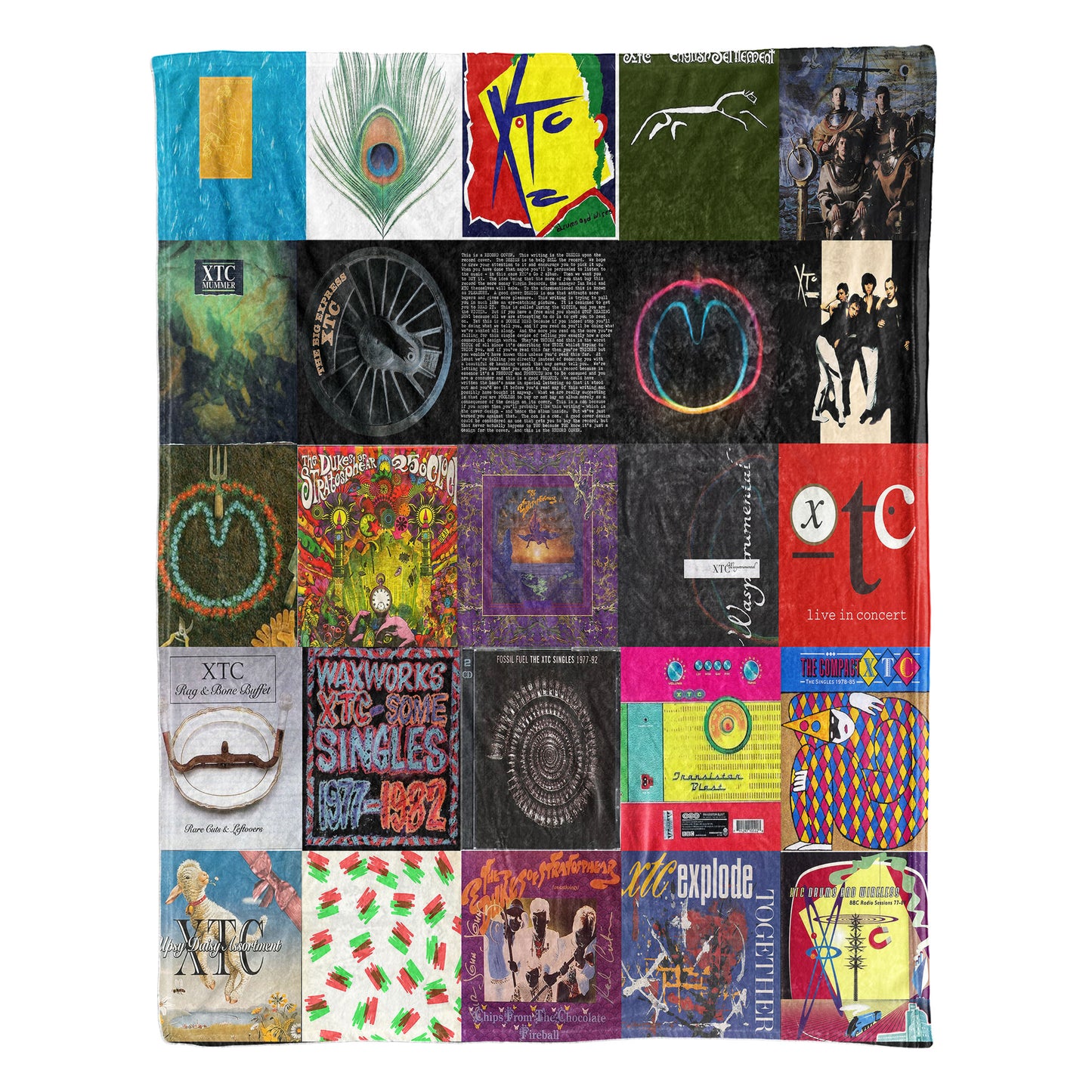 XTC Sherpa Blanket – Art-Pop Warmth Wrapped in Iconic Album Imagery
