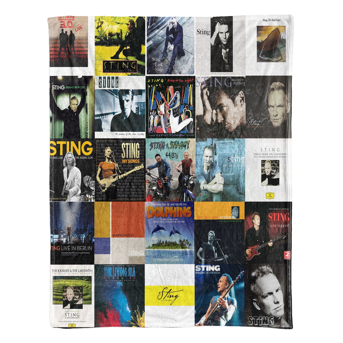 Sting Sherpa Blanket – Timeless Elegance Wrapped in Iconic Album Art