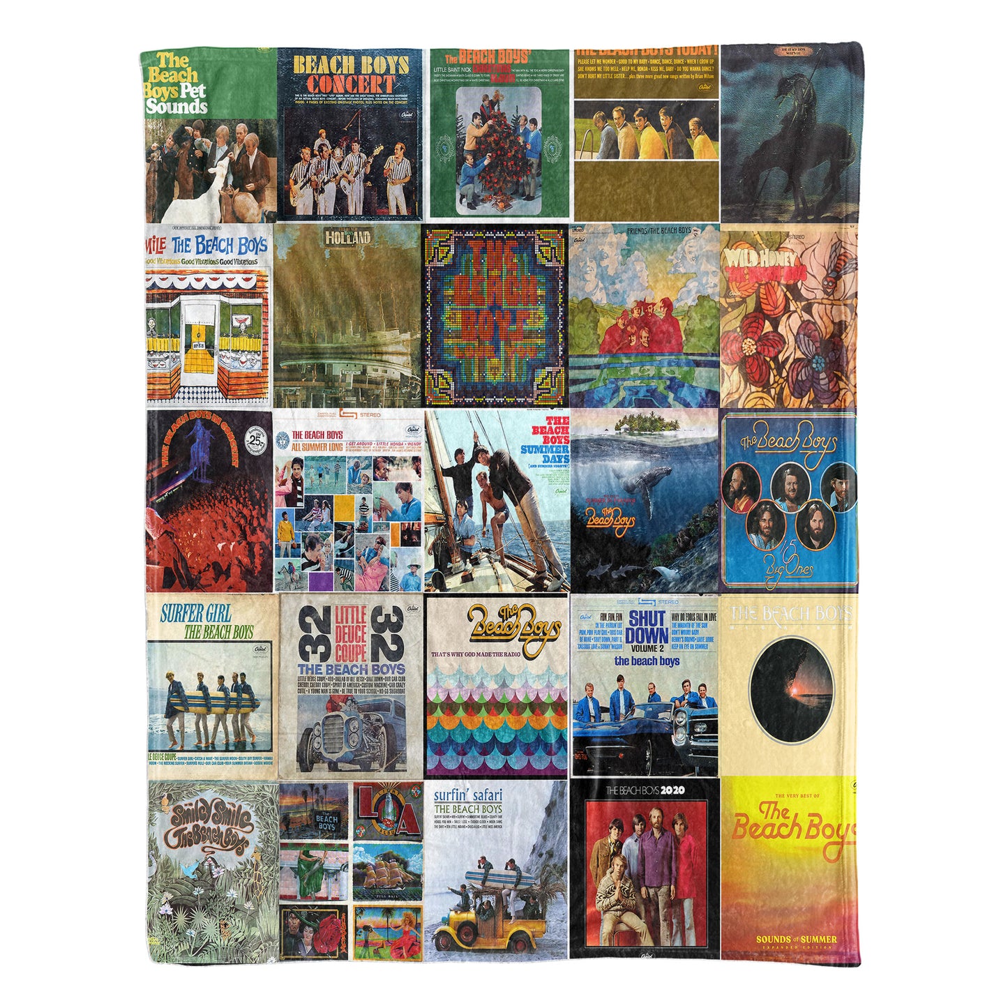 The Beach Boys Sherpa Blanket – A Sun-Soaked Tribute to Timeless California Classics