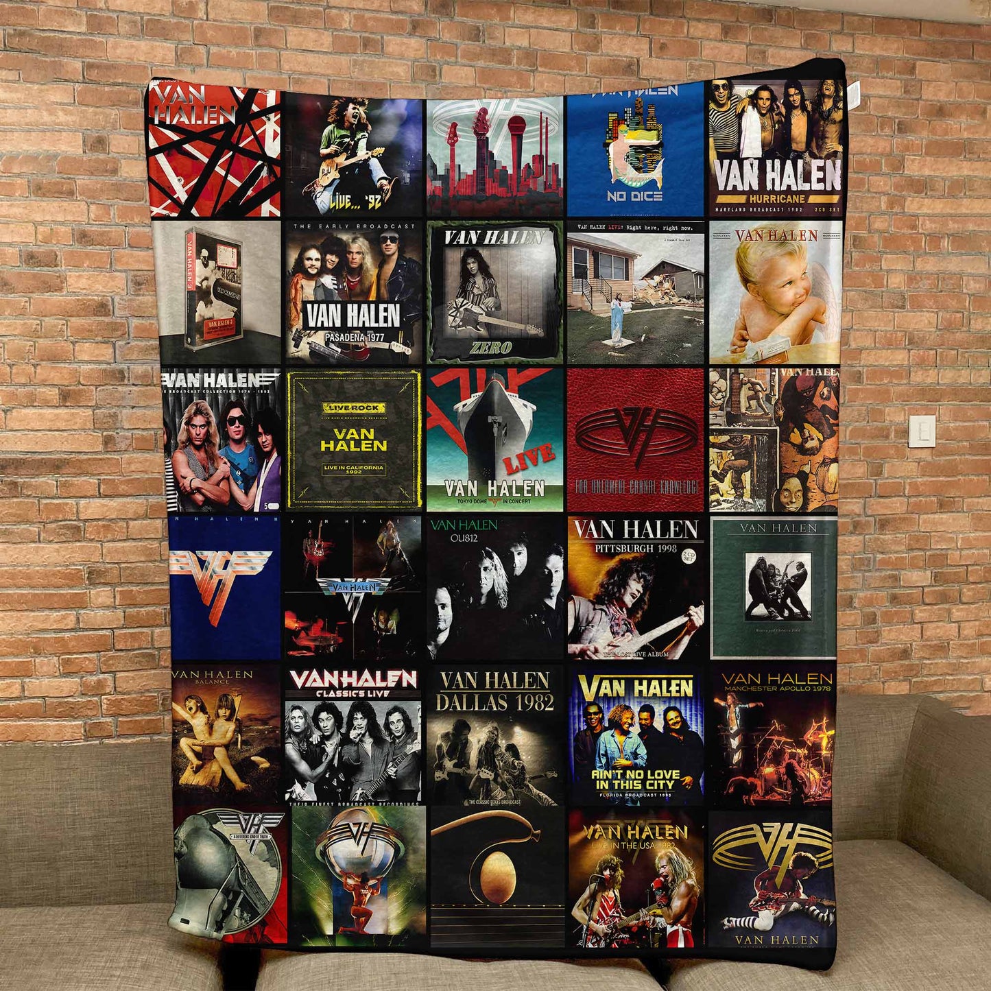 Van Halen Sherpa Blanket – A Warm Tribute to Rock’s Wildest Era