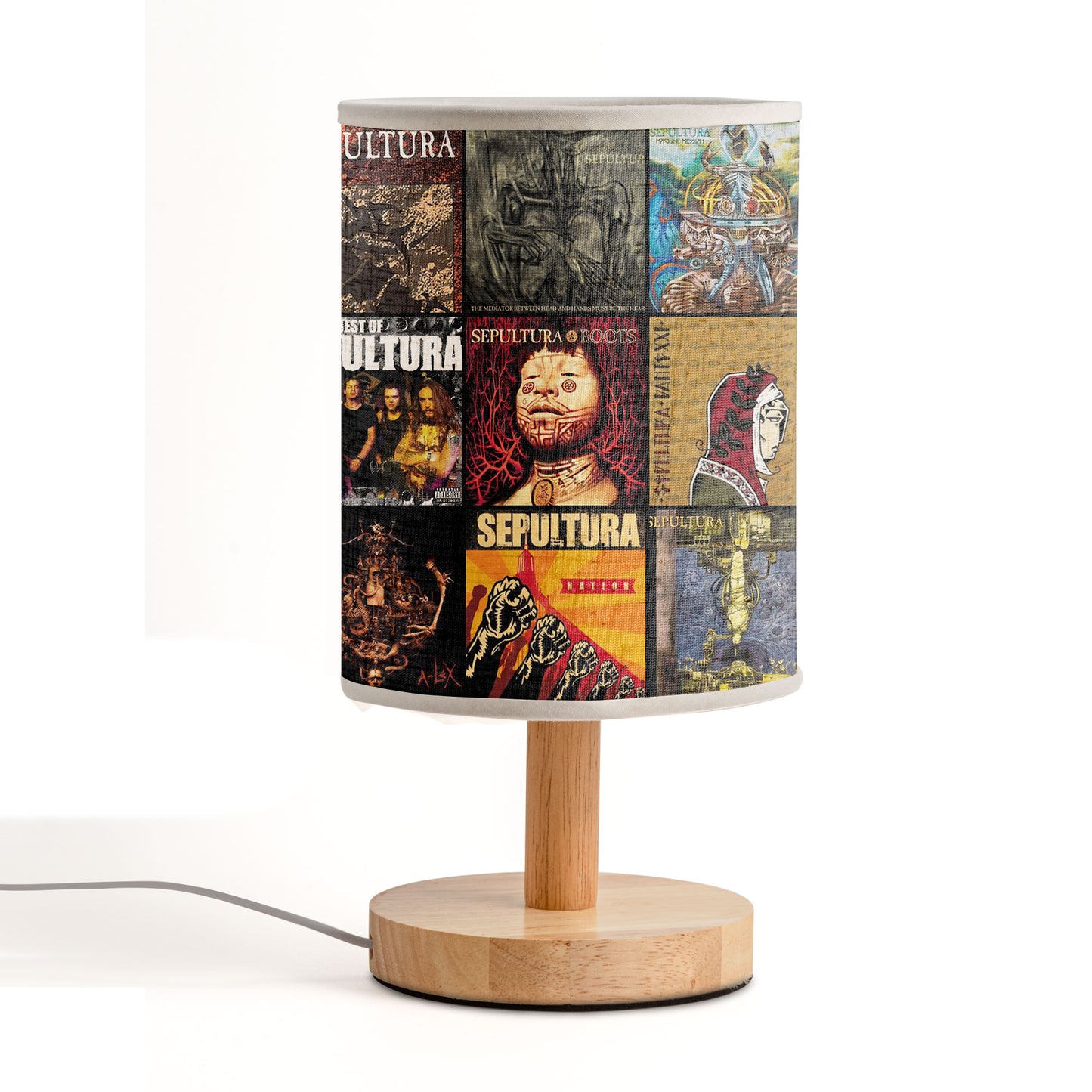 Sepultura Albums Table Lamp – Metal Art Light for Fans