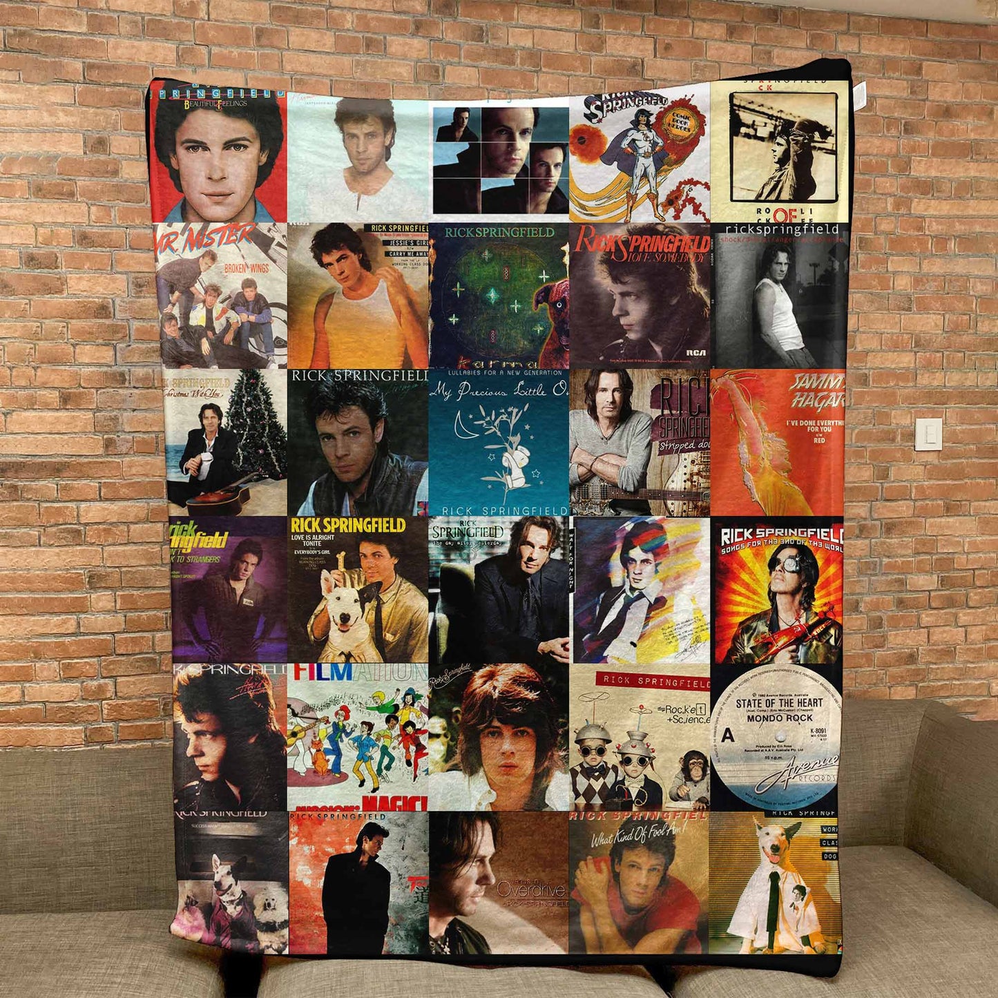 Rick Springfield Sherpa Blanket – A Cozy Tribute to an ’80s Icon