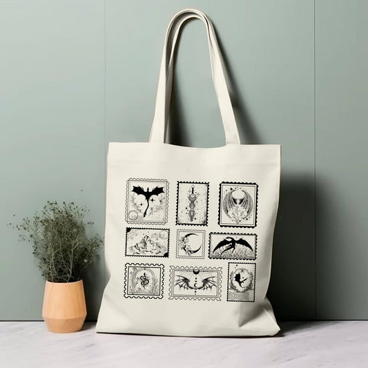 Fantasy Postmarks Tote Bag – Dark Wings Edition