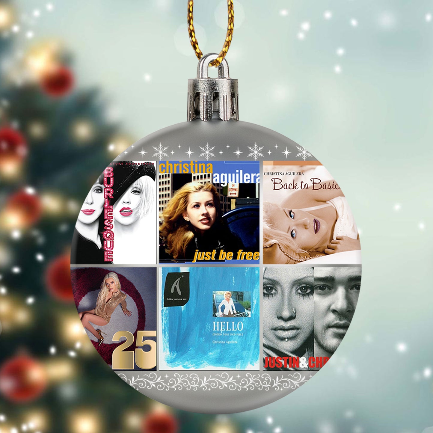 Christina Aguilera Ball Ornament – A Tribute to Timeless Hits and Holiday Glamour