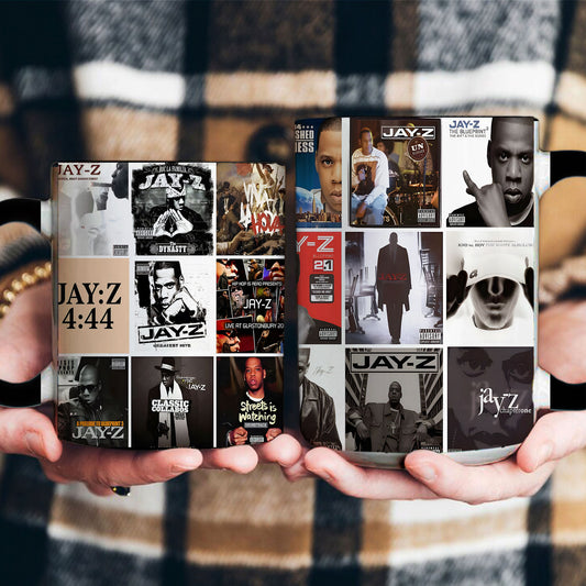Jay-Z Accent Mug – Classic Album Cover Collage Gift