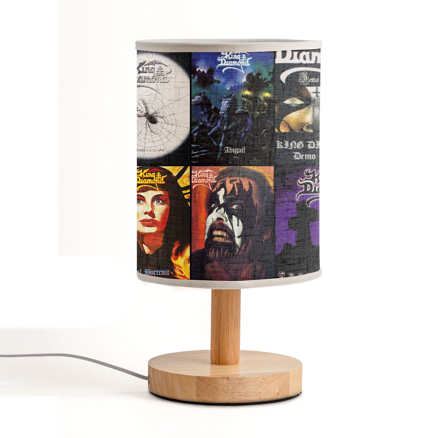 King Diamond Fabric Lamp – Heavy Metal Horror Album Art Collection
