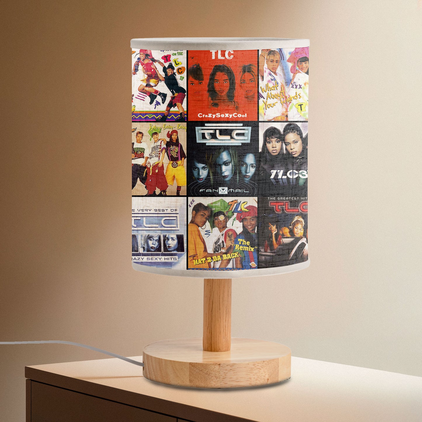 TLC Album Cover Lamp – ’90s R&B Nostalgia Home Decor