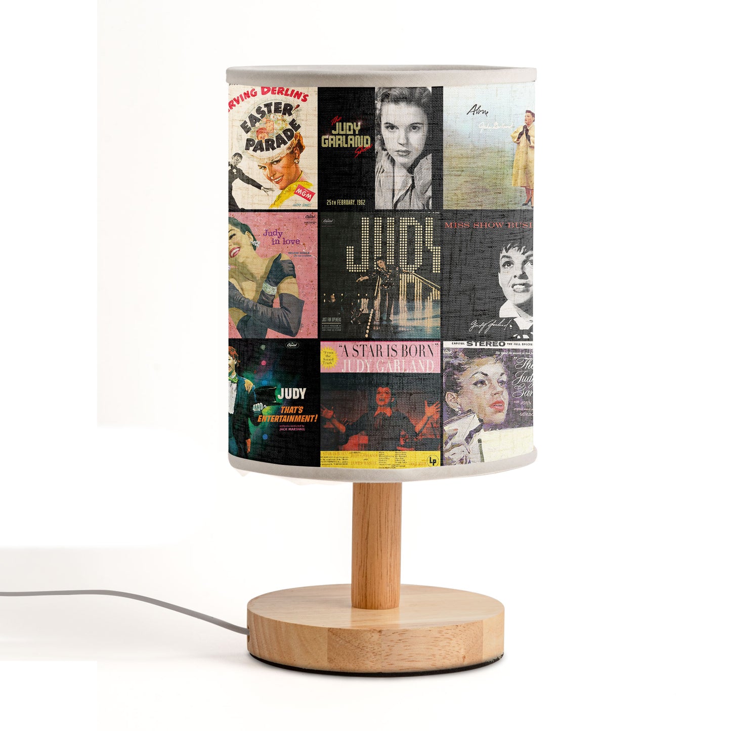 Judy Garland Fabric Lamp – Vintage Glamour in Every Glow