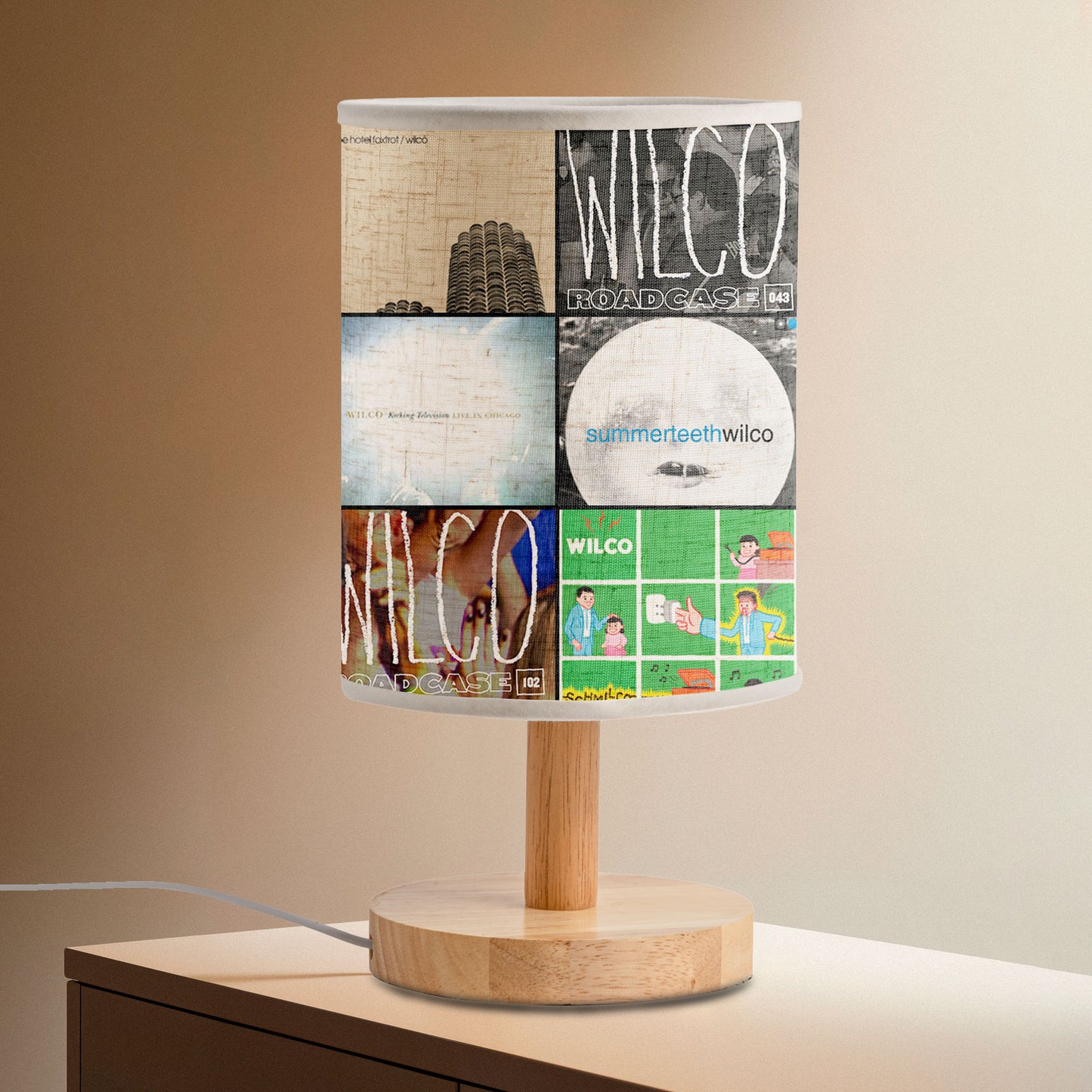 Wilco Albums Table Lamp – Indie Rock Ambient Light