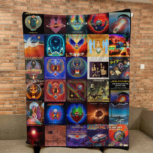 Journey Sherpa Blanket – A Soft Tribute to Timeless Rock Legends