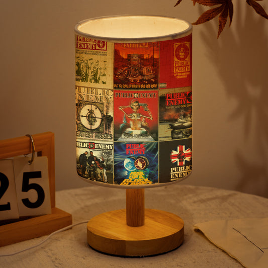 Public Enemy Albums Fabric Lamp – Hip-Hop Revolution Glow