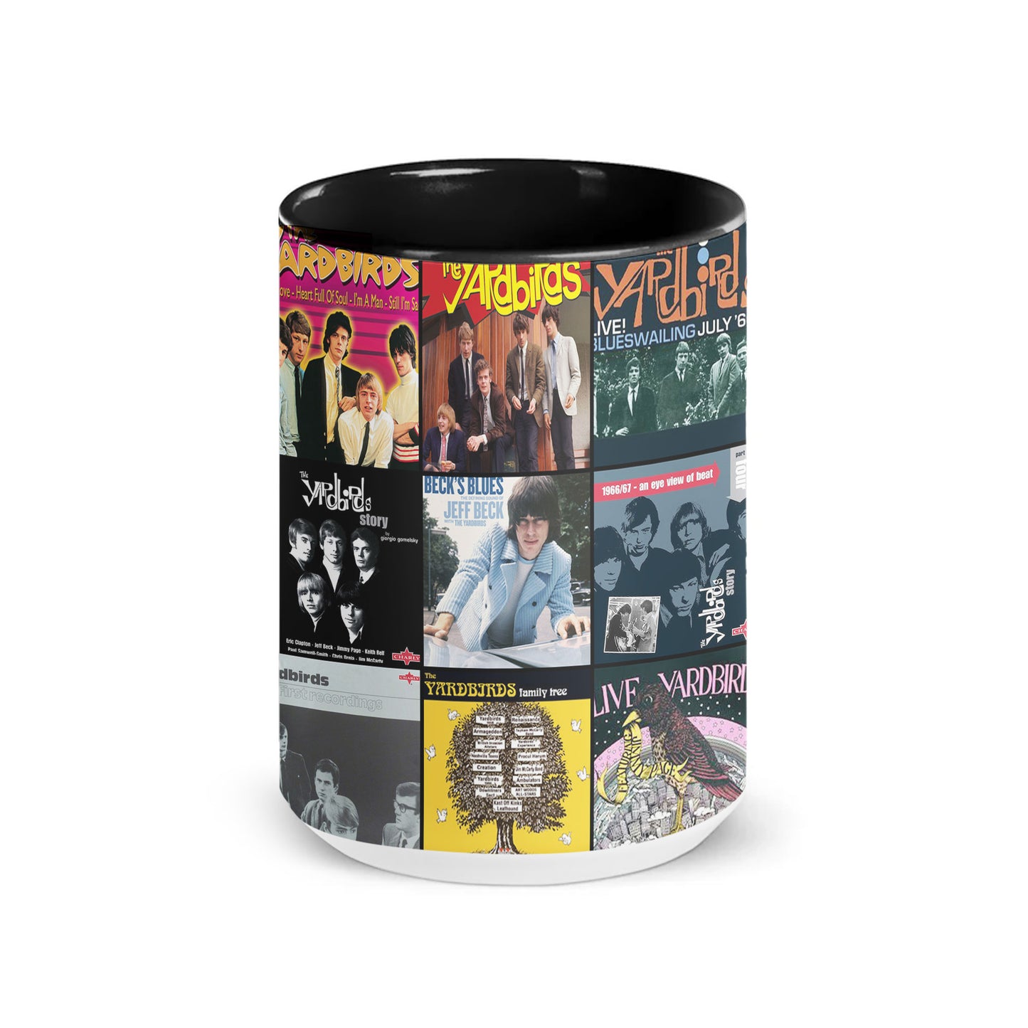 The Yardbirds Accent Mug – Classic Album Cover Collage Tribute