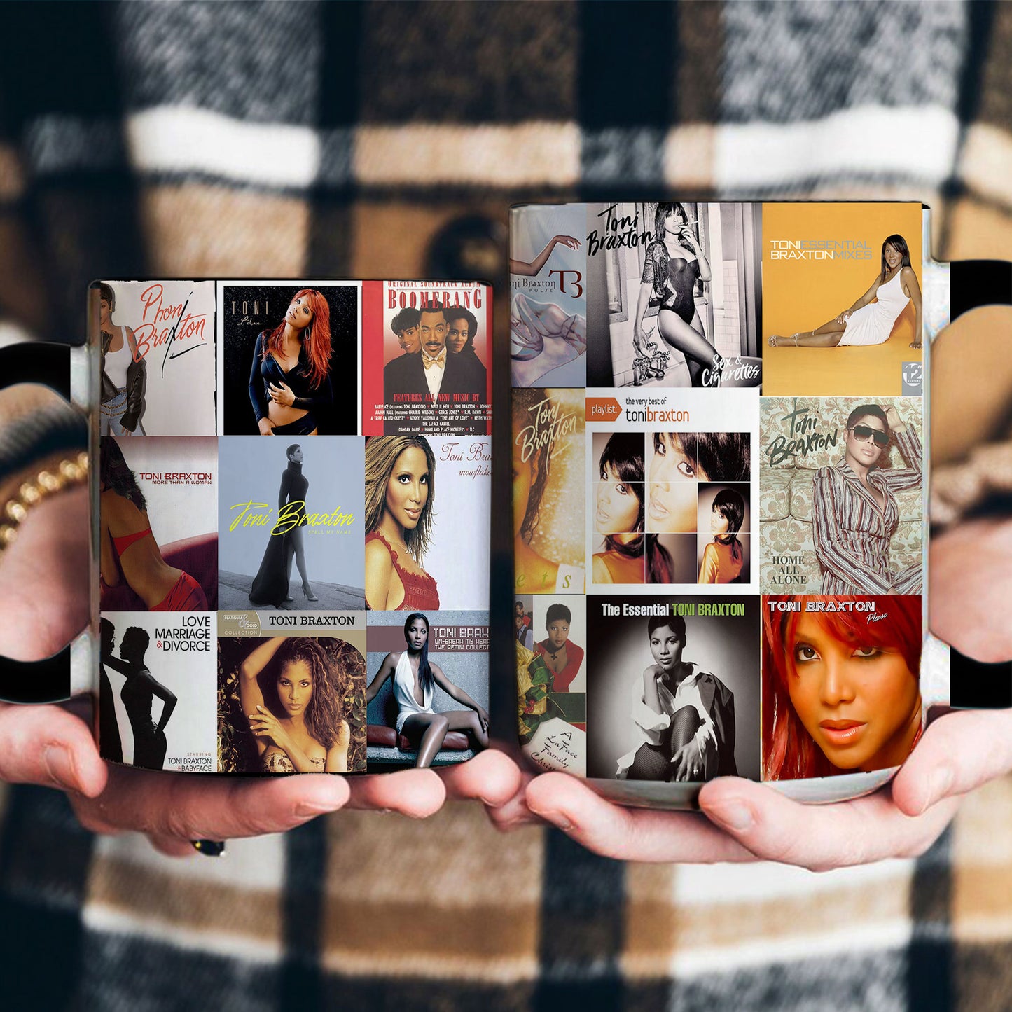 Toni Braxton Accent Mug – R&B Icon Album Cover Collage Gift