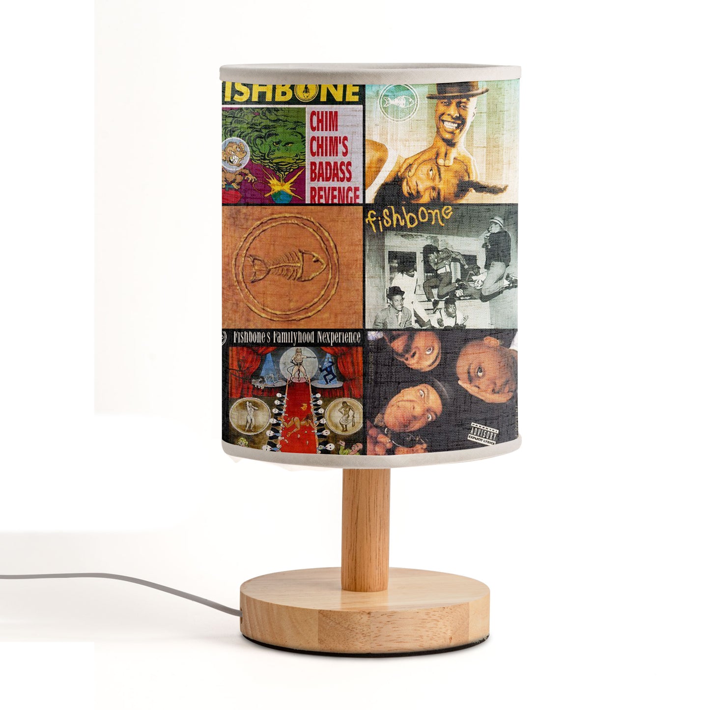 Fishbone Album Art Table Lamp – Funk Rock & Ska Punk Decorative Light