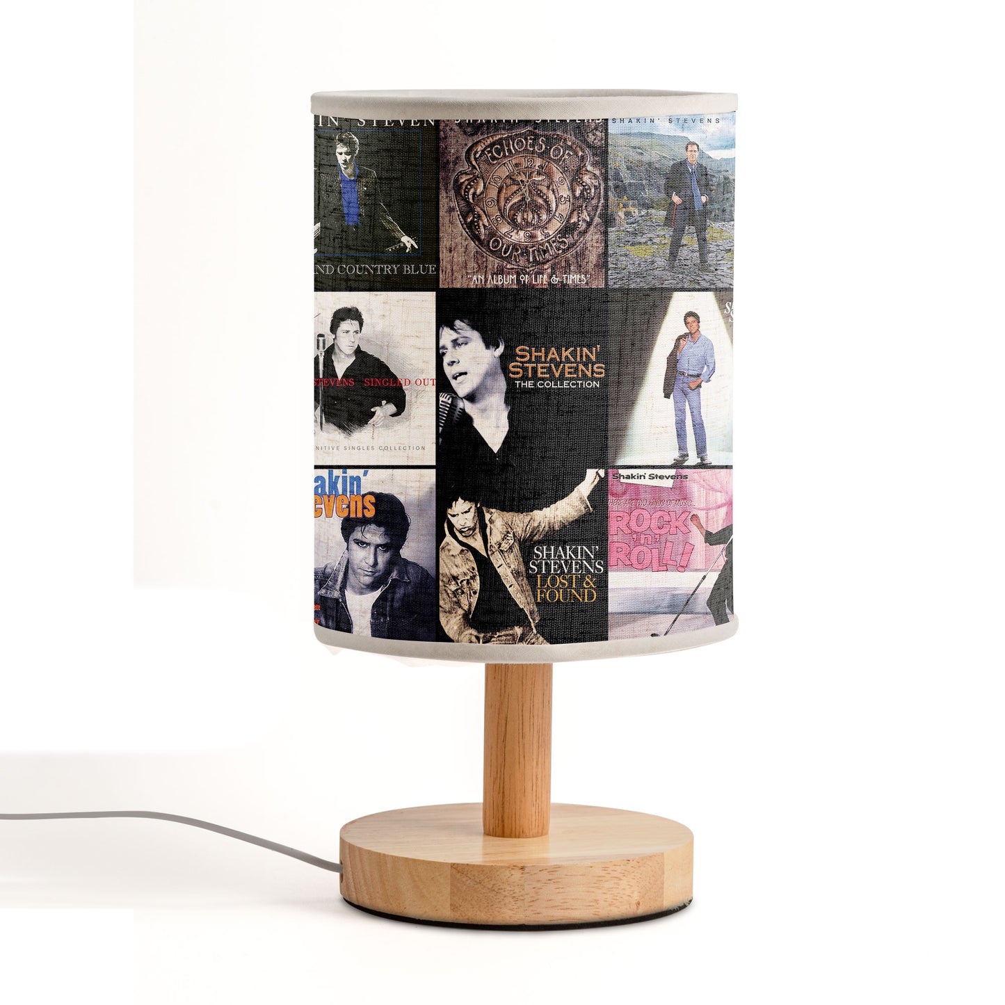 Shakin’ Stevens Album Cover Lamp – Retro Rock ’n’ Roll Nostalgia Decor