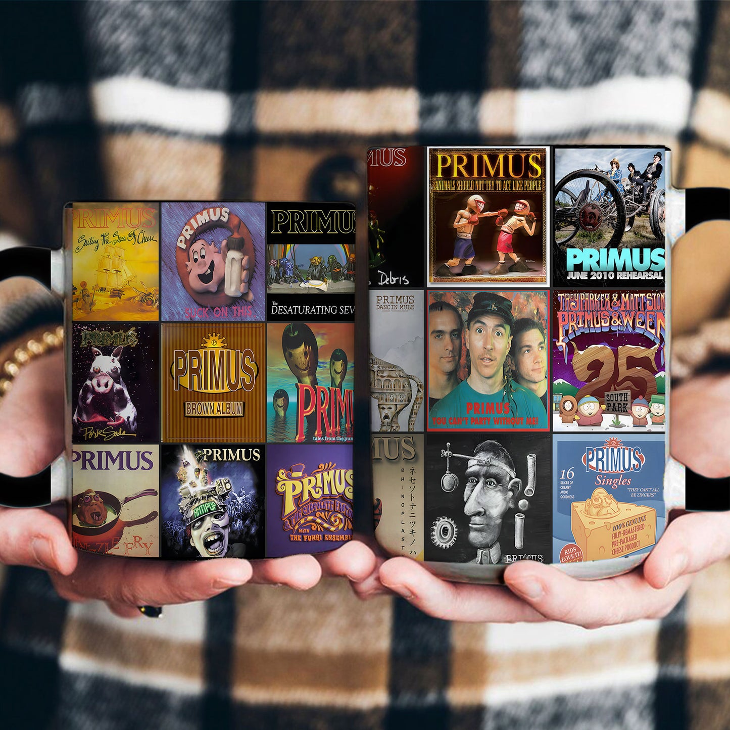 PRIMUS Accent Mug – Classic Album Cover Collage Gift