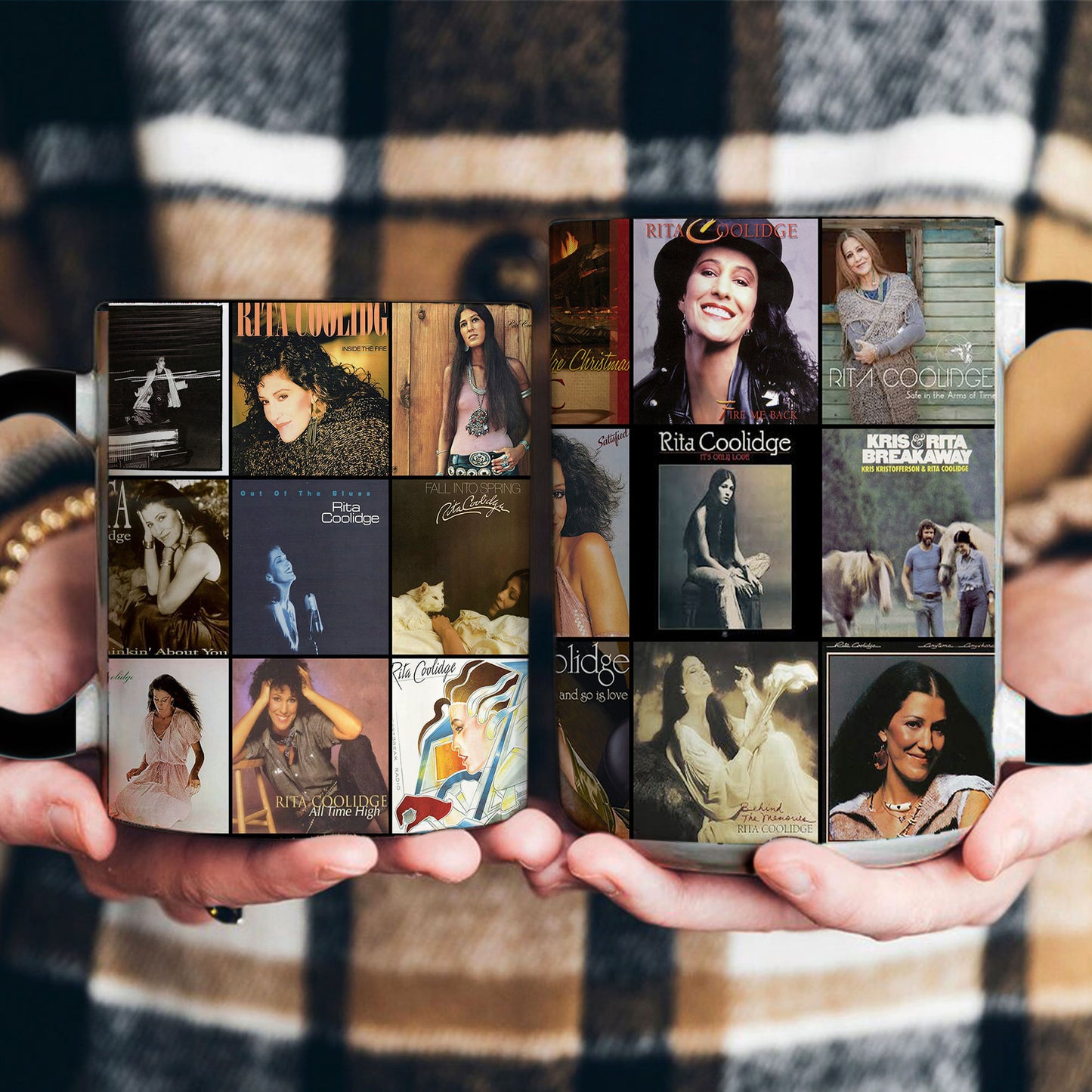 Rita Coolidge Accent Mug – Classic Album Collage Tribute