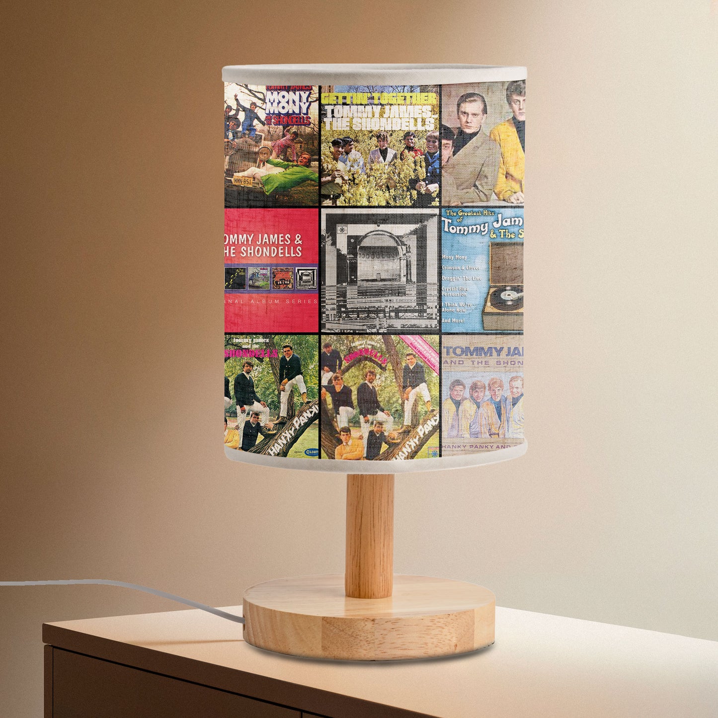 Tommy James & The Shondells Album Art Table Lamp – Retro Rock Accent Light