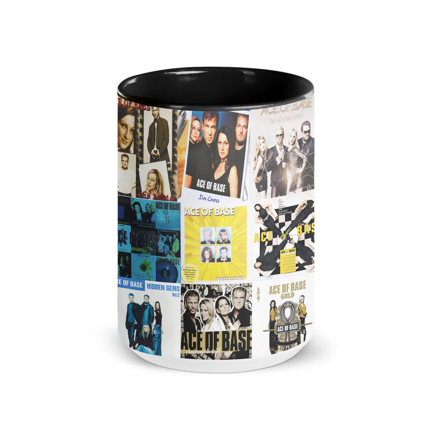 Ace of Base Accent Mug – Iconic Pop Classics Album Collage Gift
