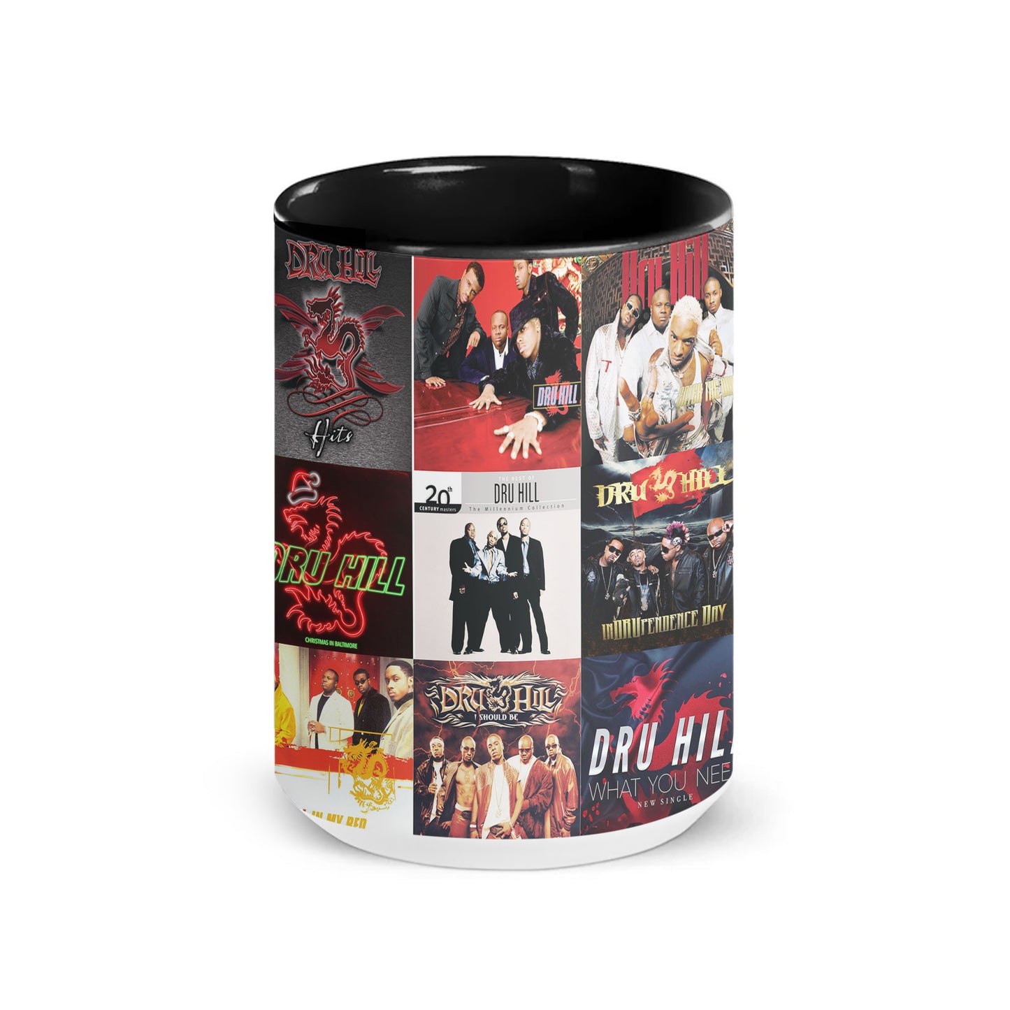 Dru Hill Accent Mug – R&B Legends Album Cover Collage Gift