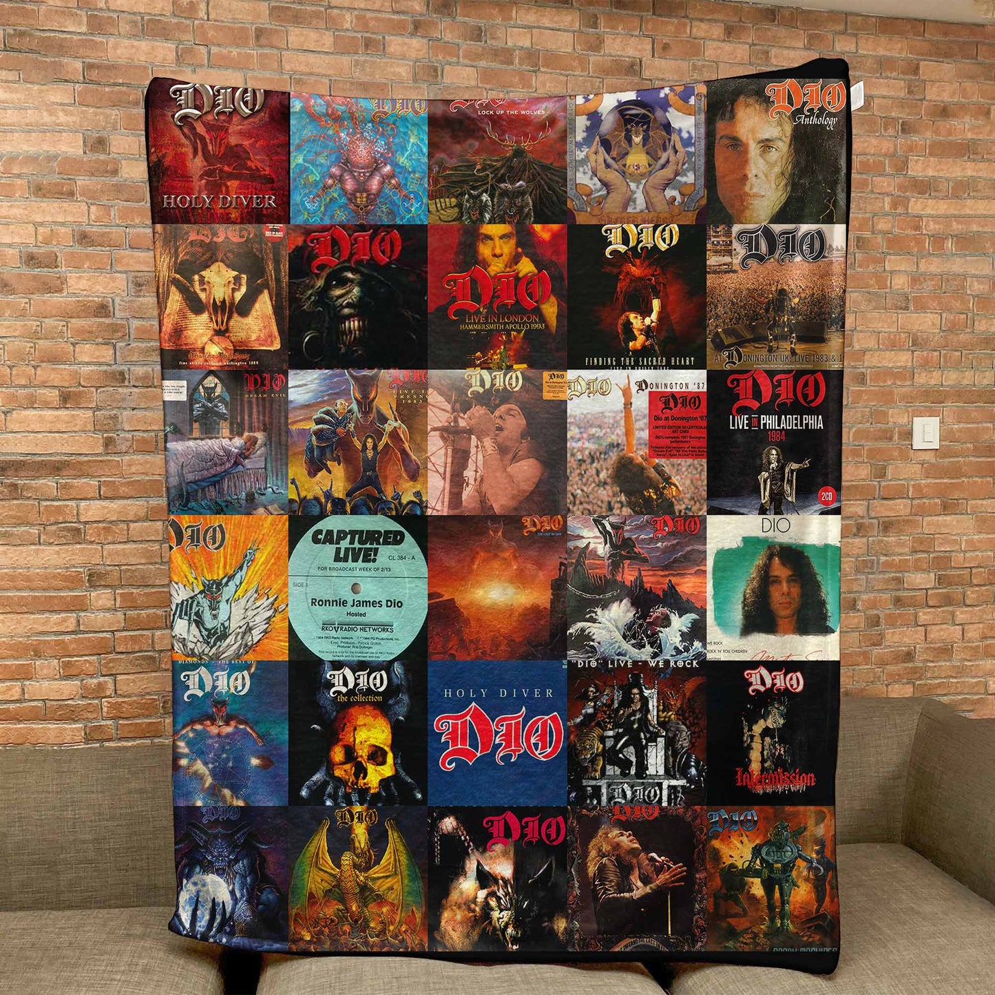 Dio Sherpa Blanket – A Heavy Metal Icon Tribute for True Rock Fans