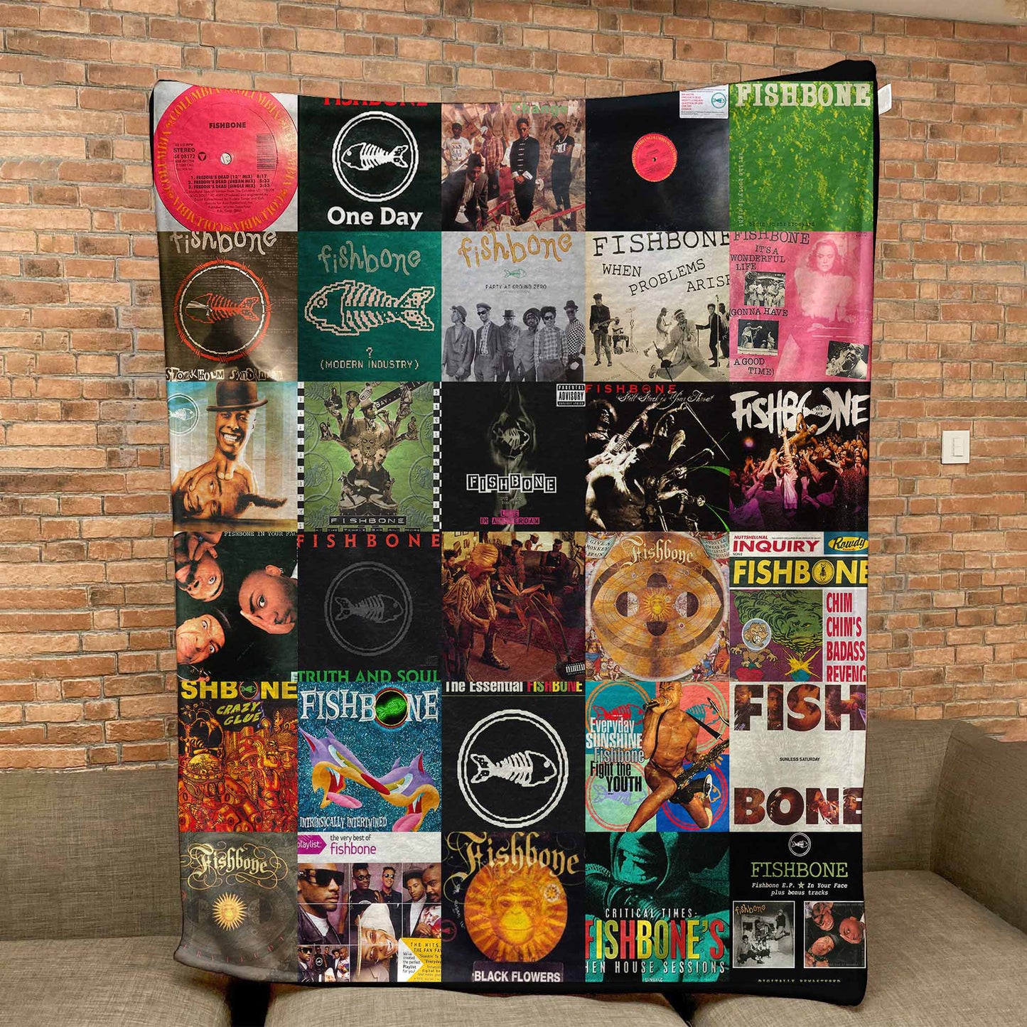 Fishbone Sherpa Blanket – A Wild, Funk-Rock Journey for True Fans