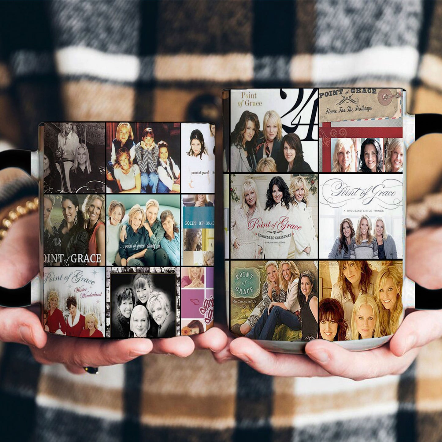 Point of Grace Accent Mug – Inspirational Album Cover Collage Gift