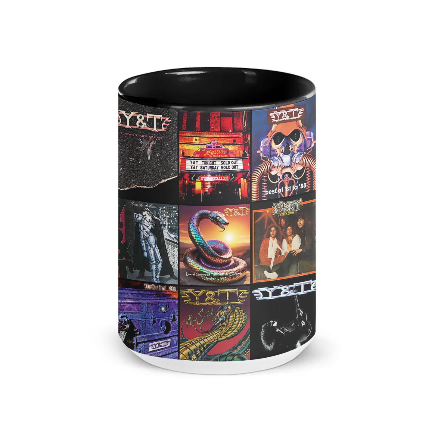 Y&T Accent Mug – Hard-Rock Legends Album Collage Gift