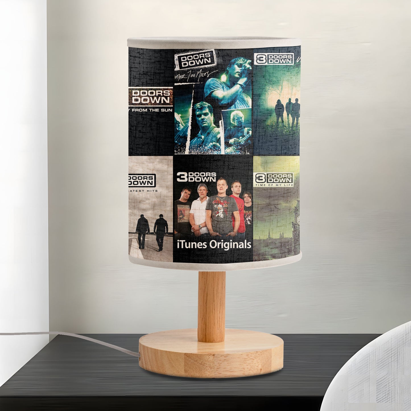 3 Doors Down Fabric Lamp – Classic Rock Soul Album Art Collection