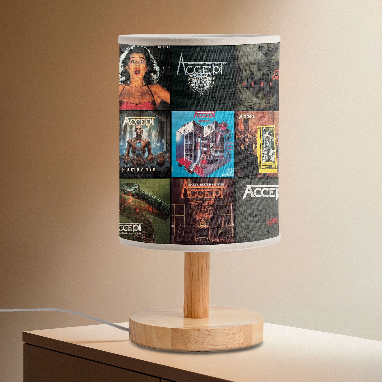 Accept Fabric Lamp – Heavy Metal Legends Light