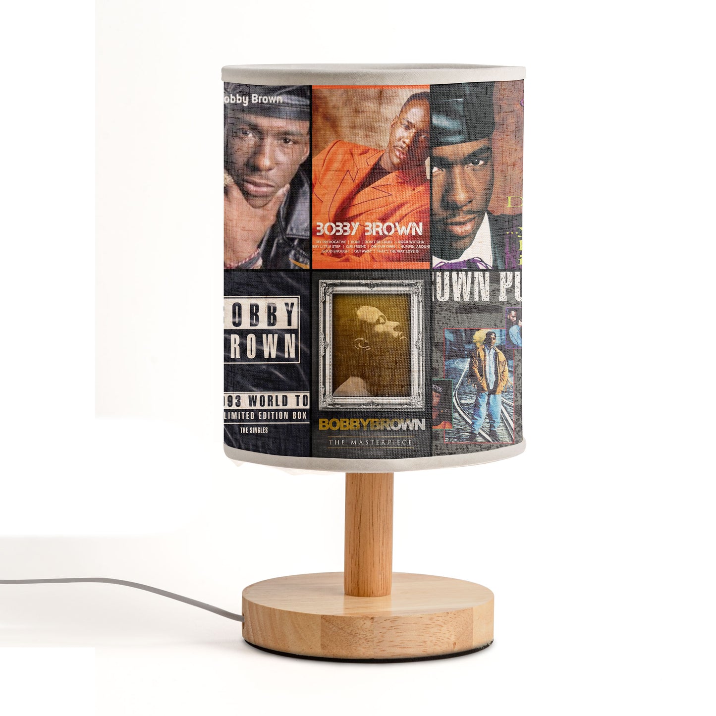 Bobby Brown Album Art Table Lamp – Classic R&B Decorative Light