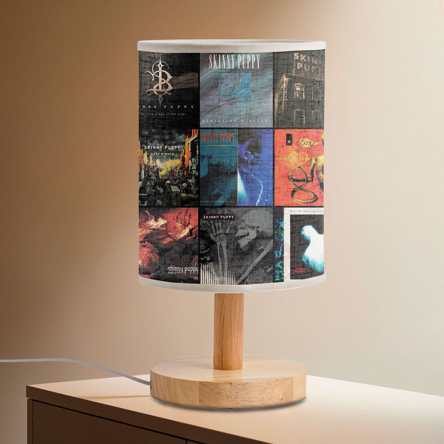 Skinny Puppy Albums Lamp – Industrial Sound & Shadow ✨
