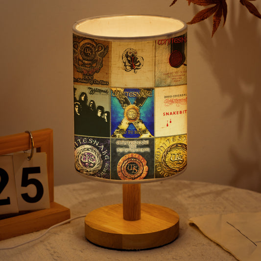 Whitesnake Albums Fabric Lamp – Serpentine Rock Glow