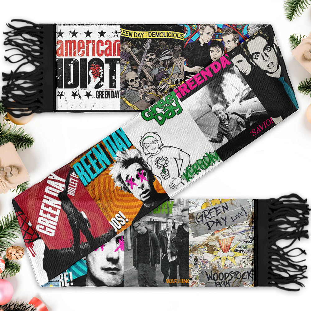 Green Day Scarf – A Bold Winter Essential for Pop-Punk Fans