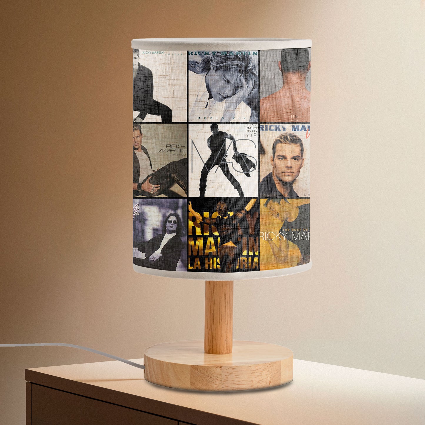 Ricky Martin Album Cover Lamp – Latin Pop Nostalgia Lighting