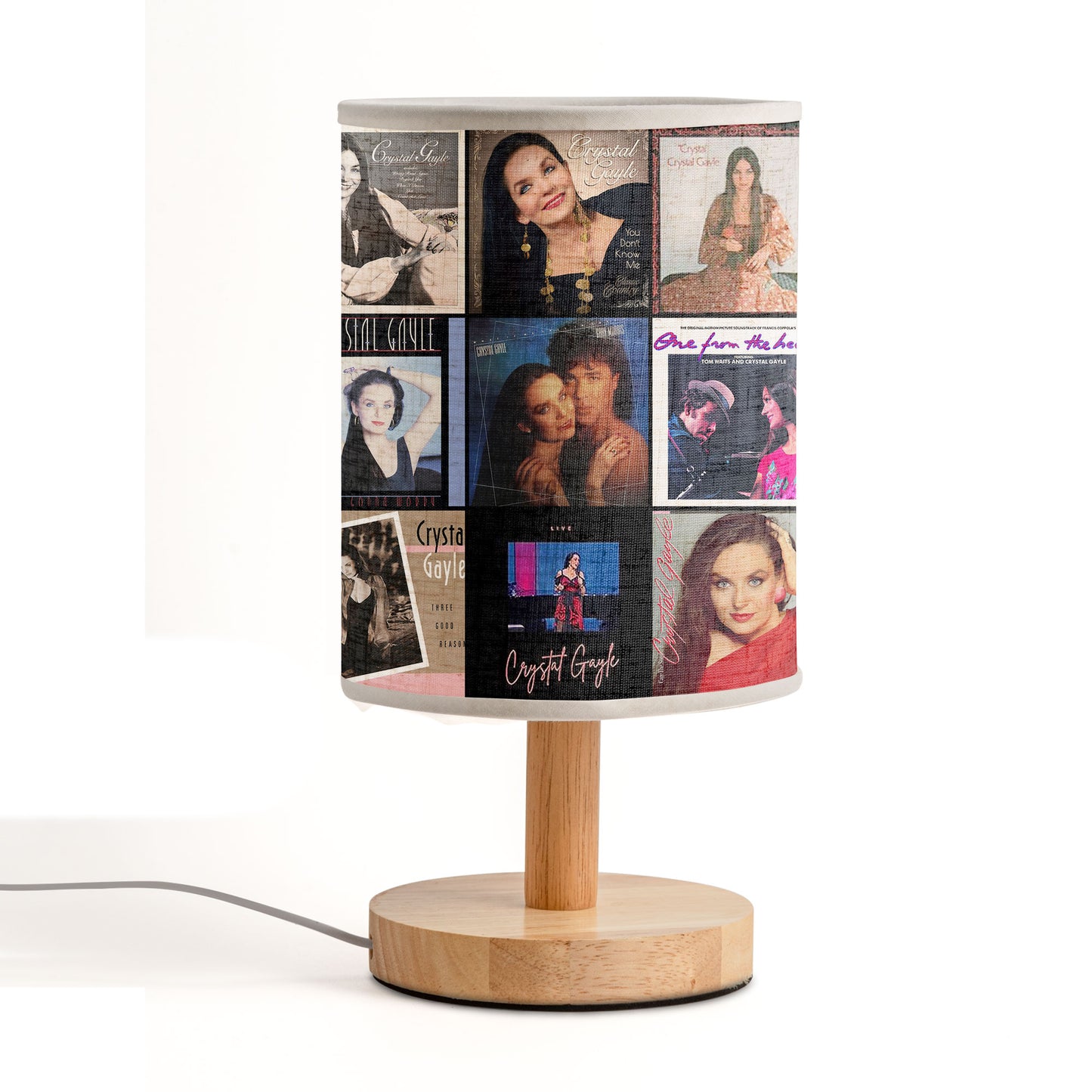 Crystal Gayle Album Cover Lamp – Country Pop Nostalgia Home Decor