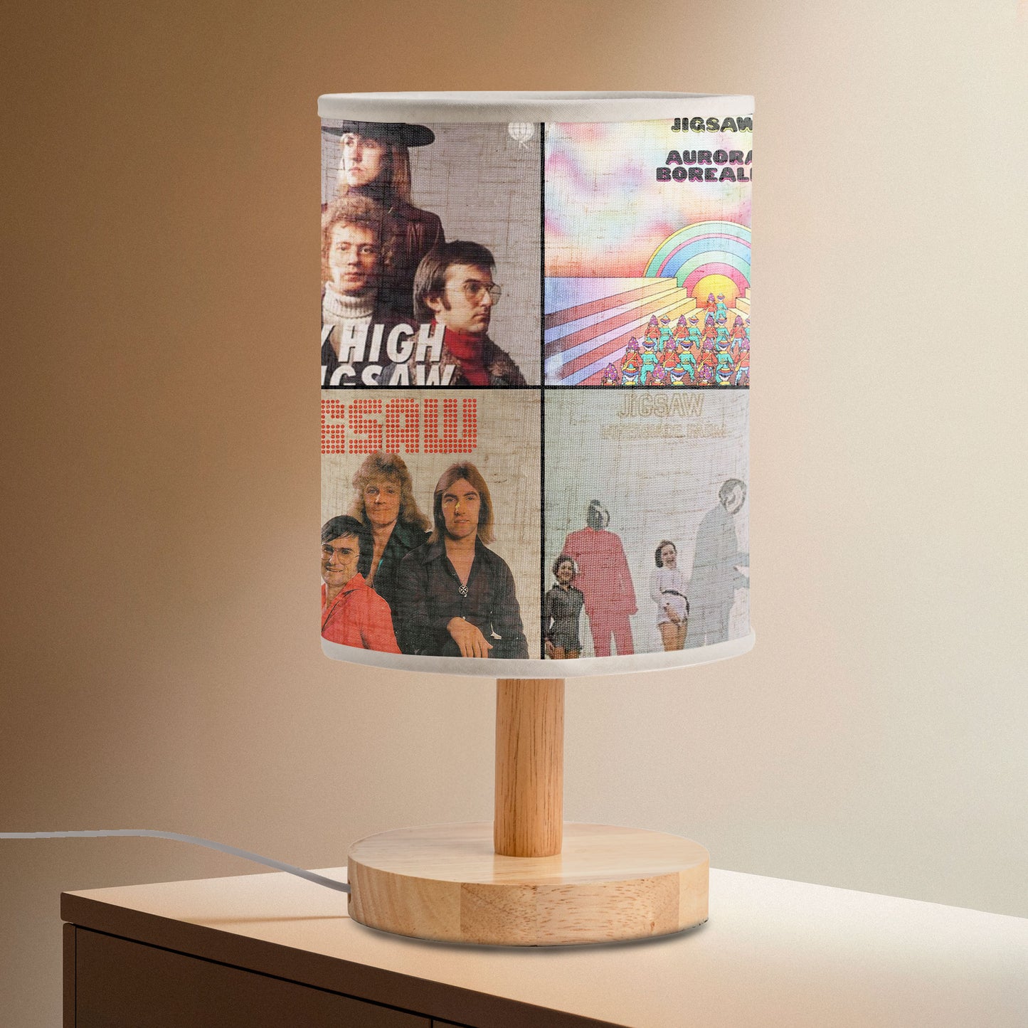 The Rubettes Album Cover Lamp – Retro Pop & Glam Rock Nostalgia Decor