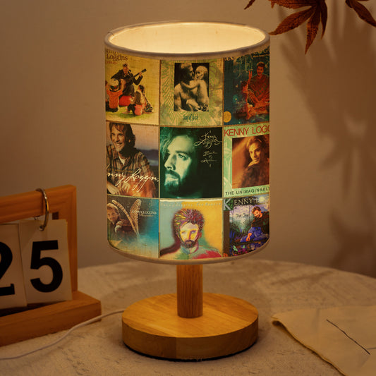 Kenny Loggins Album Collage Lamp – Soft Rock Nostalgia Night Light for Music Lovers