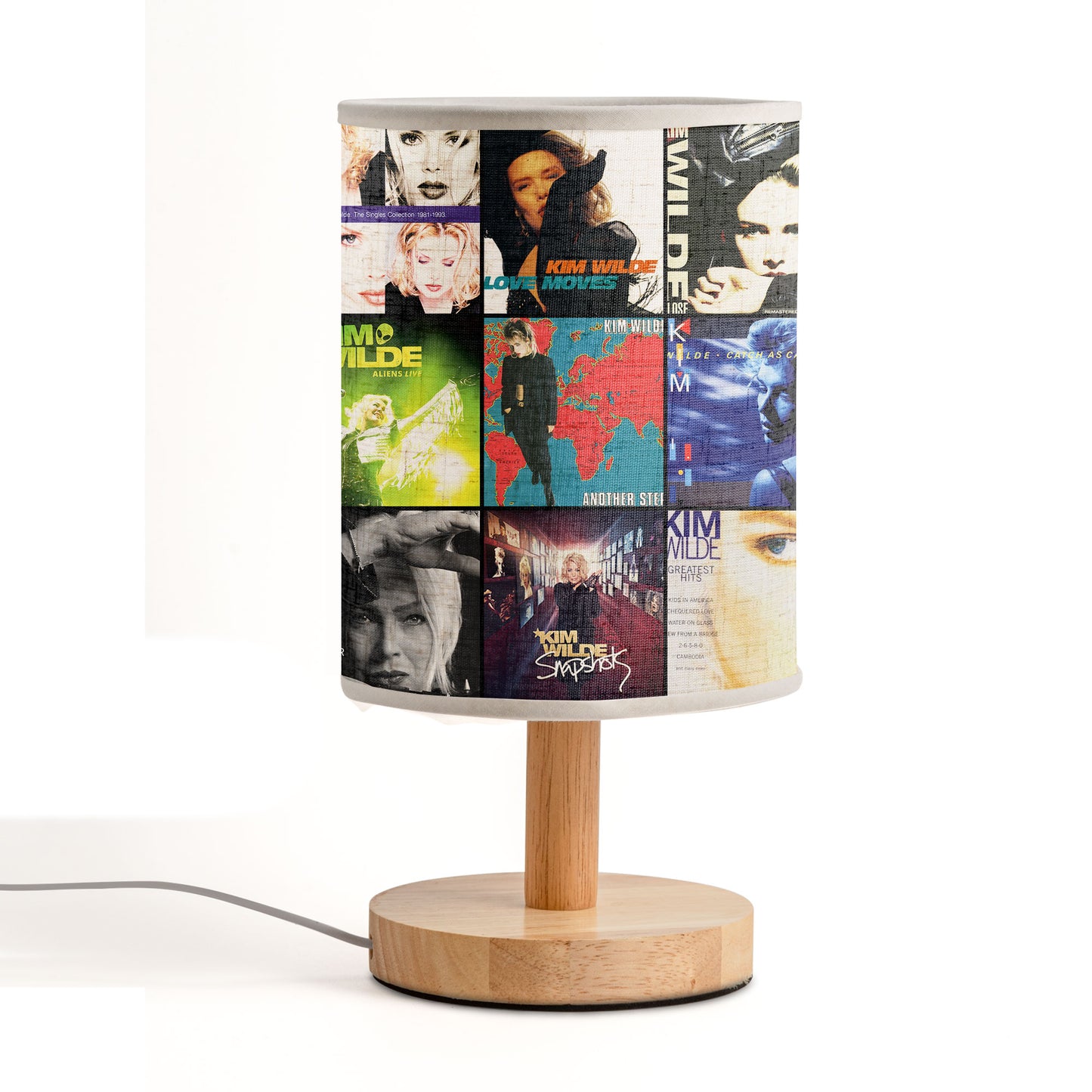 Kim Wilde Fabric Lamp – 80s Pop Icon Album Art Collection