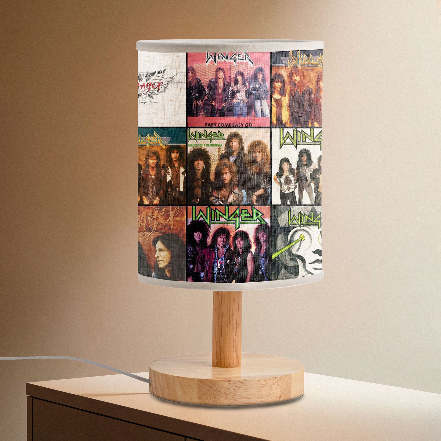 ⚡ Winger Album Art Lamp – Rock Fire & Electric Passion