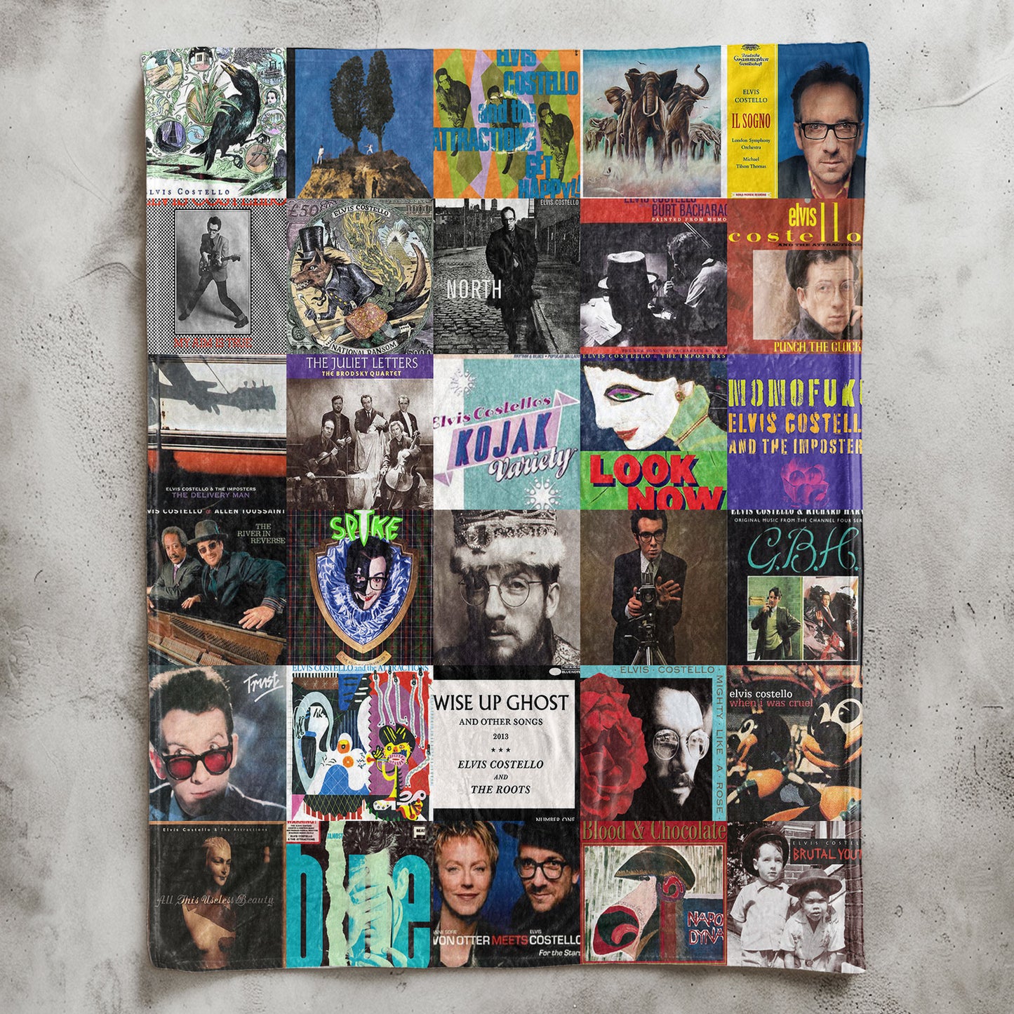 Elvis Costello Sherpa Blanket – A Timeless Journey Through His Iconic Eras