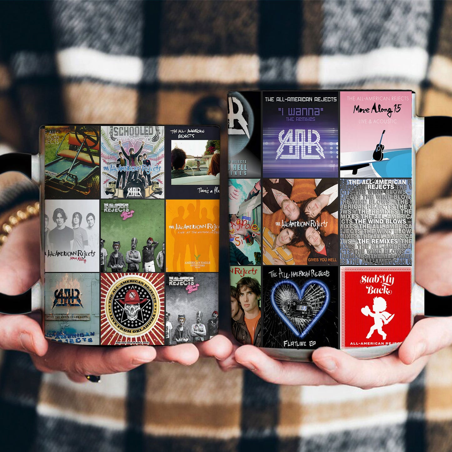 The All-American Rejects Accent Mug – Album Cover Collage Gift for Pop-Punk Fans