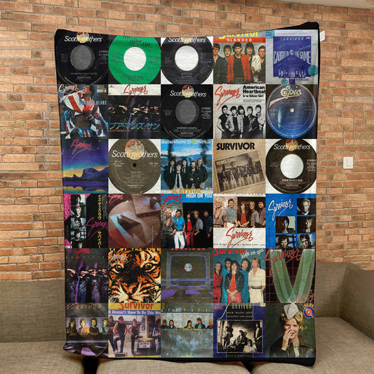 Survivor Sherpa Blanket – Iconic Rock Anthems & Timeless Hits Tribute