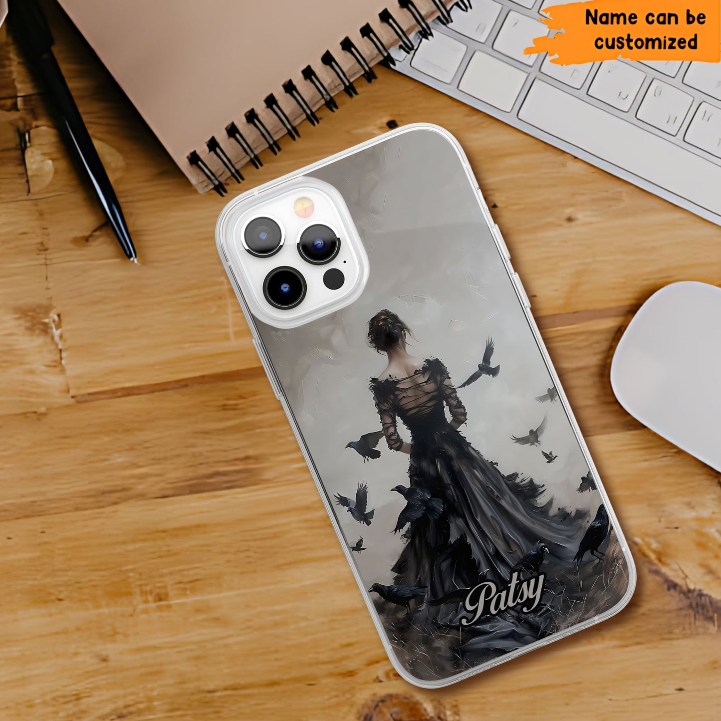 Lady of Ravens Phone Case – Gothic Poe Inspired