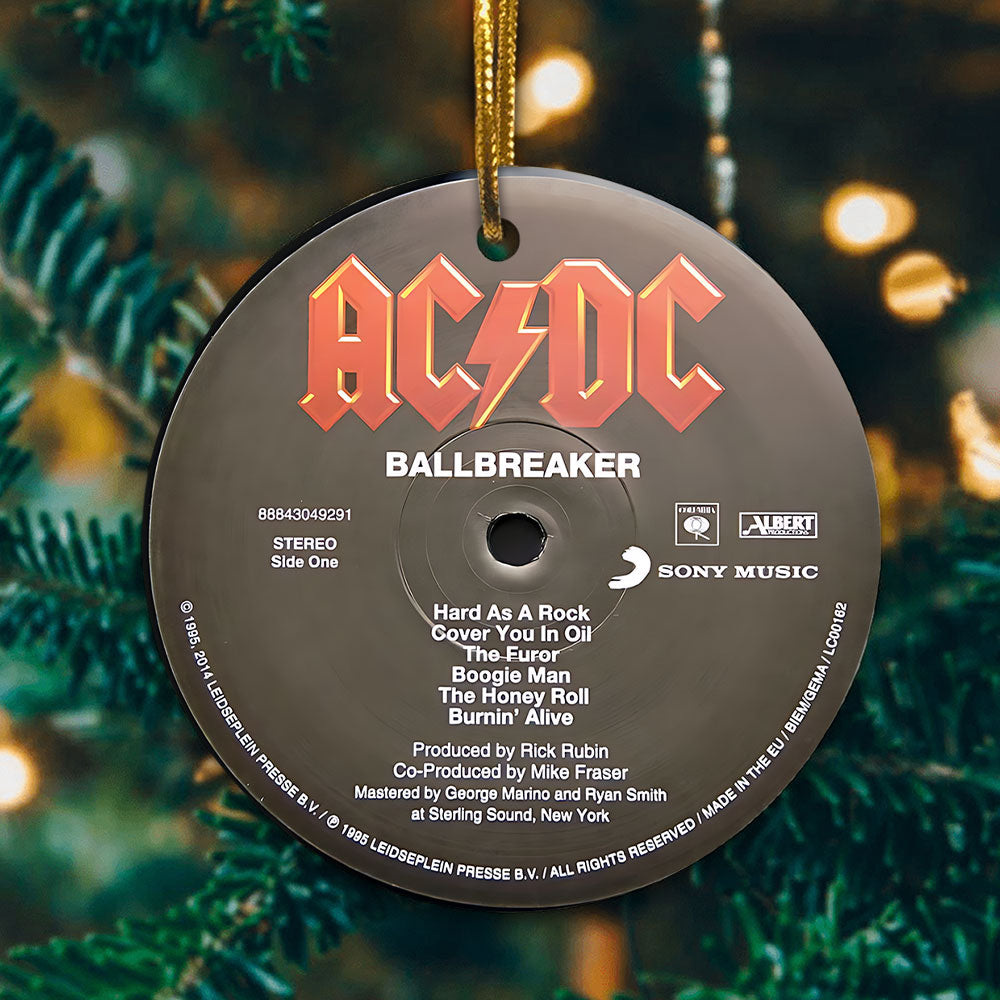 Ballbreaker Hard Rock Ceramic Ornament – Classic Album Cover Holiday Decoration