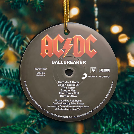 Ballbreaker Hard Rock Ceramic Ornament – Classic Album Cover Holiday Decoration